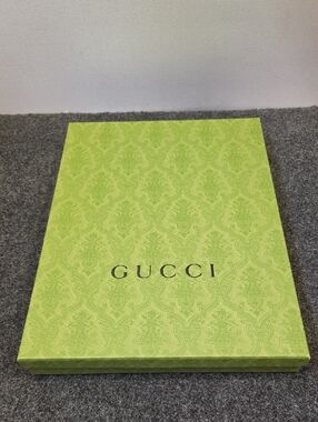 Authentic Gucci Lime Green Patterned Presentation Box